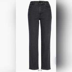 Good American Good Striaght Plus Size Dark Wash Grey Jeans. Size 18
